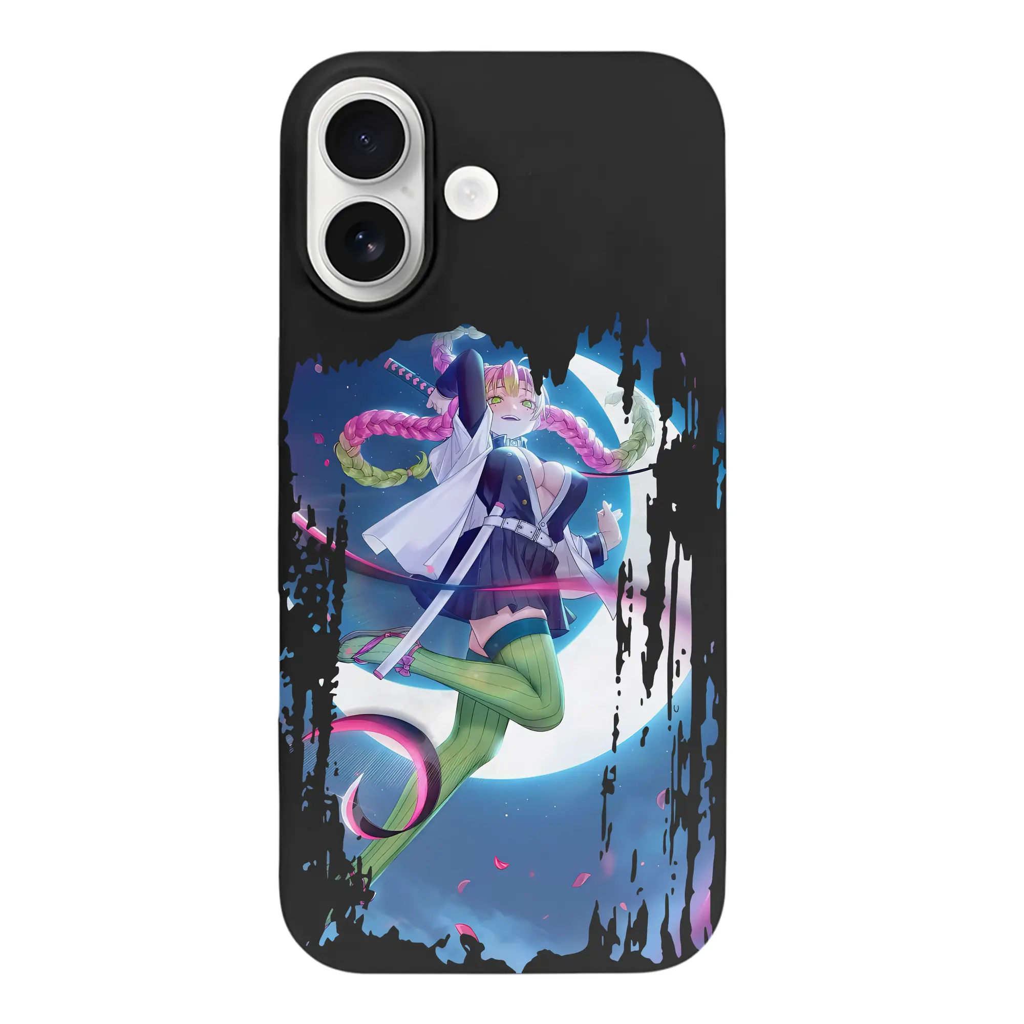 鬼滅の刃 グッズ,甘露寺 蜜璃 - iPhone 17 シリーズ シリコンケース 薄型 耐衝撃 指紋防止 ソフトタッチカバー 精密フィット 傷防止 保護ケース iPhone 17/17 Air/17 Pro/17 Pro Max 対応